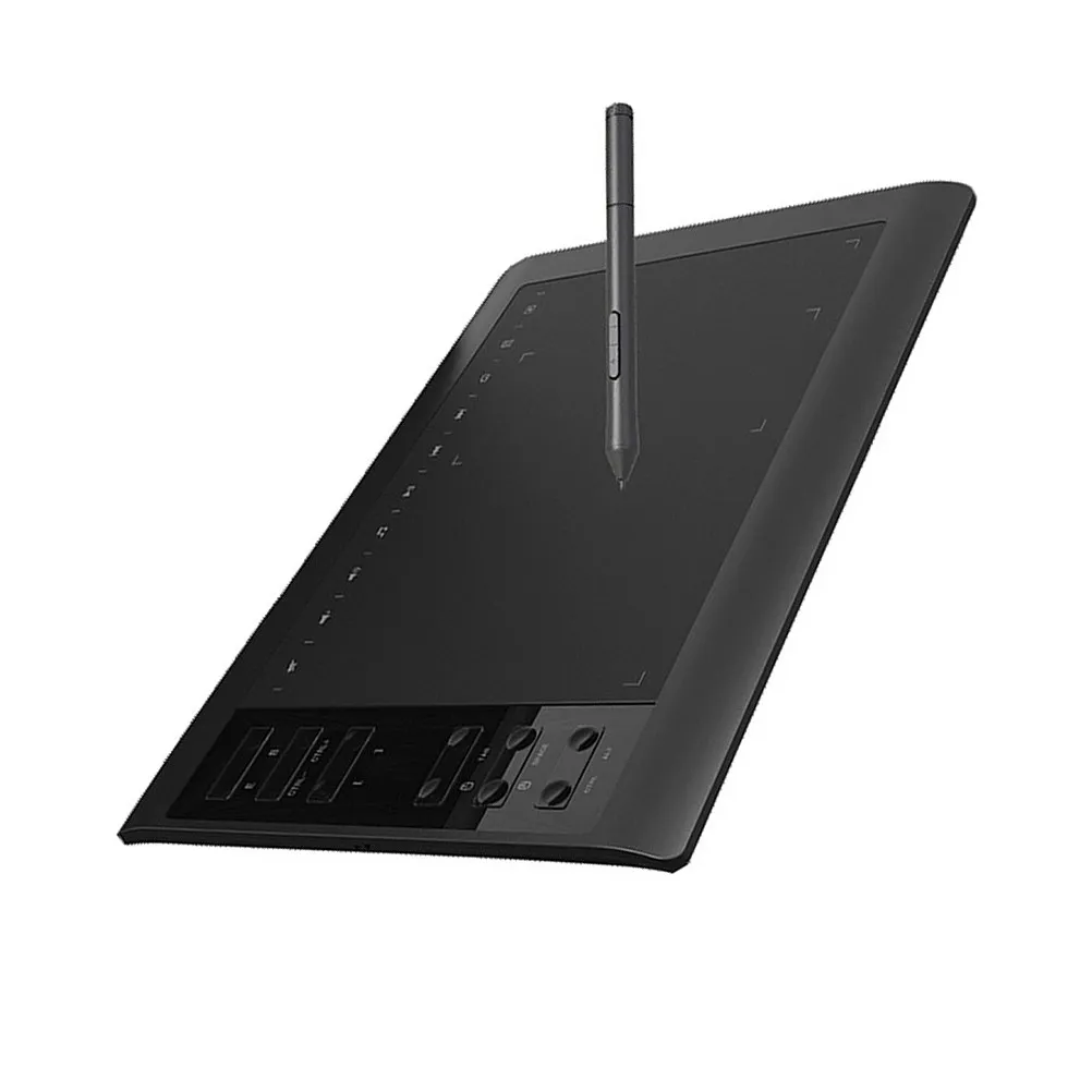 Digital Art Graphics Tablet Black Smooth Drawing Display Compatible with Mobile Phone Computer Writing Tablet for Designers