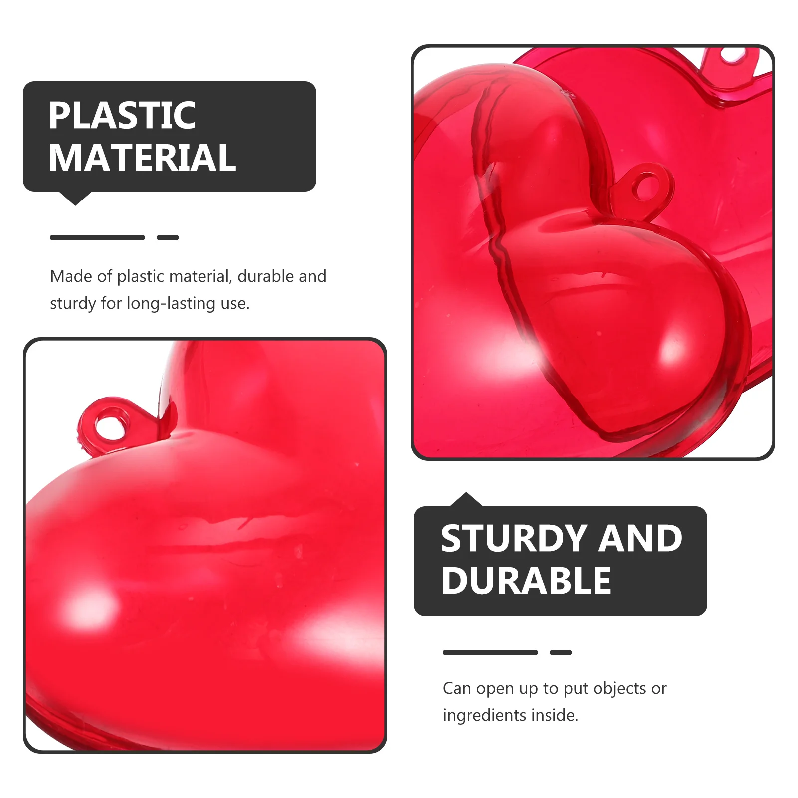 10Pcs Heart Shaped Fillable Ornament Ball with Hanging Hole for Holiday Wedding Decoration DIY Party Favors Storage
10Pcs Heart Shaped Fillable Ornament Ball with Hanging Hole for Holiday Wedding Decoration DIY Party Favors Storage