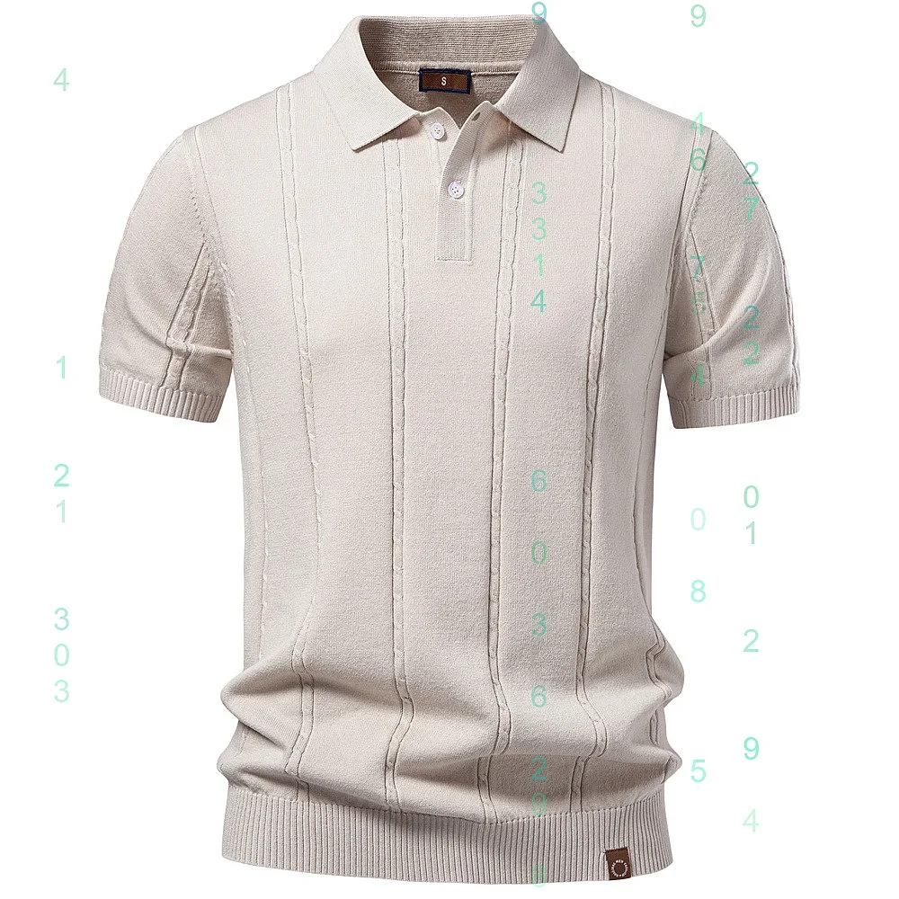 Men's Knit Polo Shirt Short Sleeve Business Casual Tops Summer T Shirts
Men's Knit Polo Shirt Short Sleeve Business Casual Tops Summer T Shirts