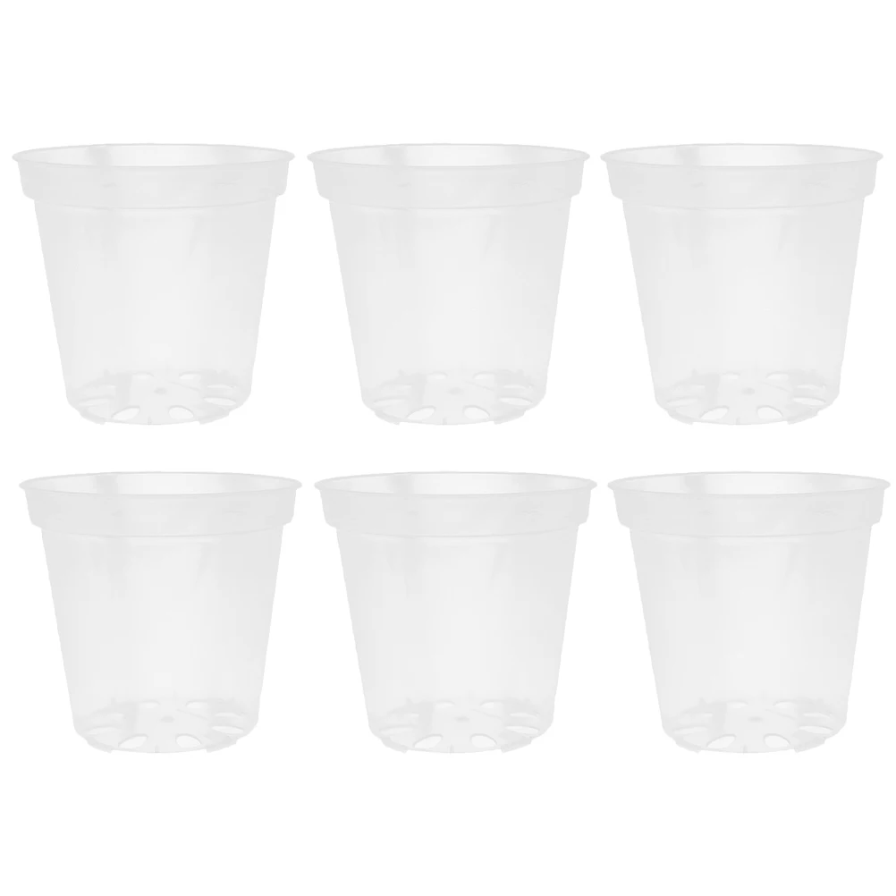 6 Pcs Transparent Flower Pot Set See Through Orchid Pots Large Outdoor Indoor Planter Nursery Flowers
6 Pcs Transparent Flower Pot Set See Through Orchid Pots Large Outdoor Indoor Planter Nursery Flowers
