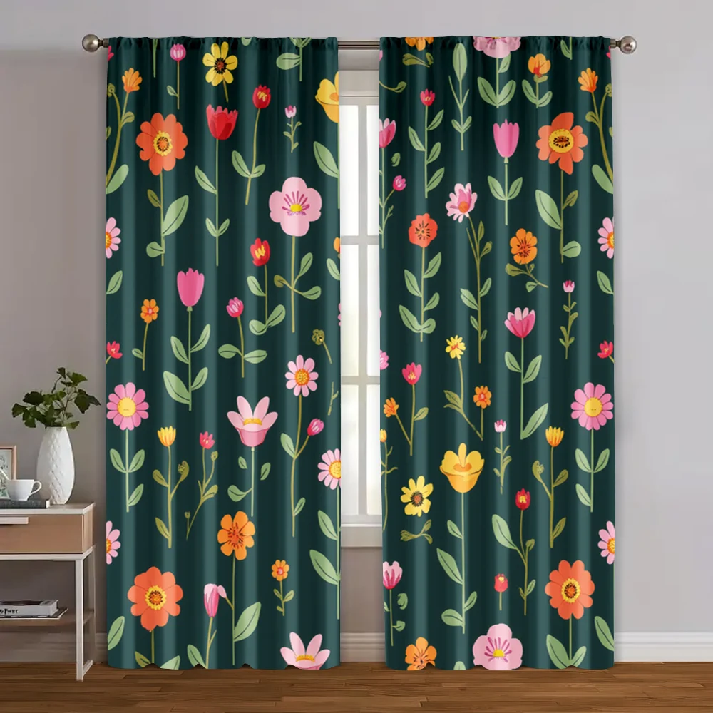 2pcs, Curtains&Window Treatment Dark Floral Durable Polyester (without rod) Stuff Clearance for Bedroom, Kitchen, Office &
2pcs, Curtains&Window Treatment Dark Floral Durable Polyester (without rod) Stuff Clearance for Bedroom, Kitchen, Office &
