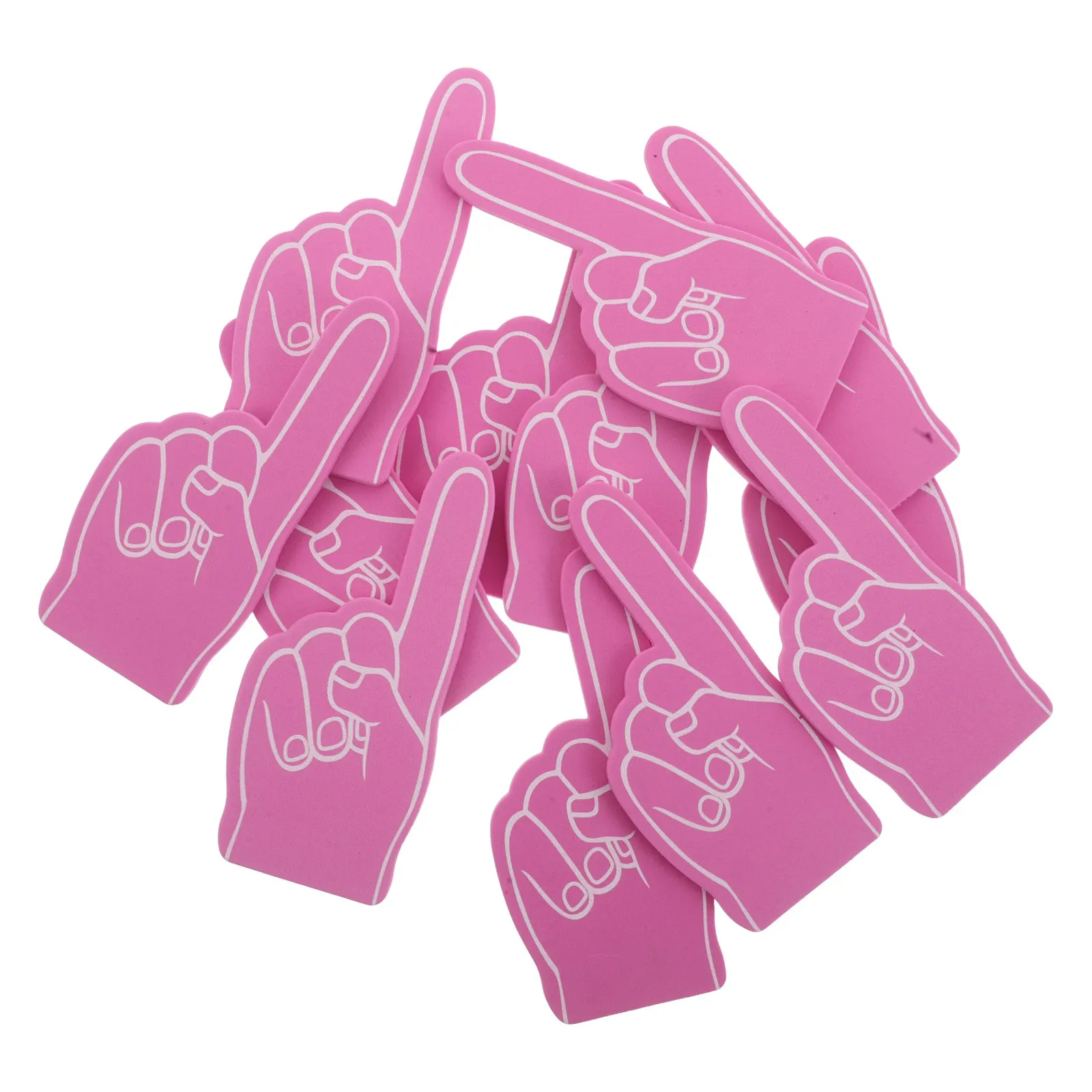 24Pcs Foam Finger Hand DIY Cheerleading Prop Lightweight Portable Fan Accessory for Football Games Sports Events Team Spirit
24Pcs Foam Finger Hand DIY Cheerleading Prop Lightweight Portable Fan Accessory for Football Games Sports Events Team Spirit