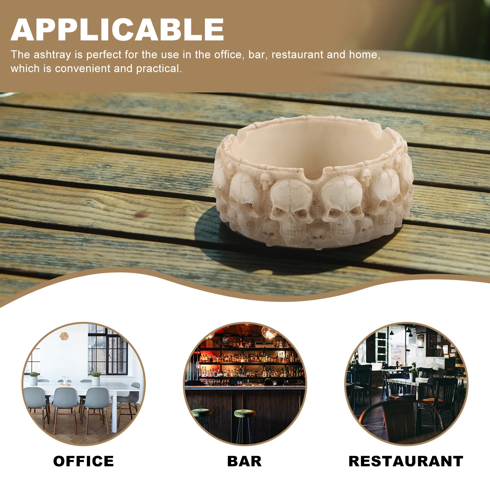 Skull Ornaments Halloween Decor Cigarette Decoration Home Living Room Resin Treat Container
Skull Ornaments Halloween Decor Cigarette Decoration Home Living Room Resin Treat Container