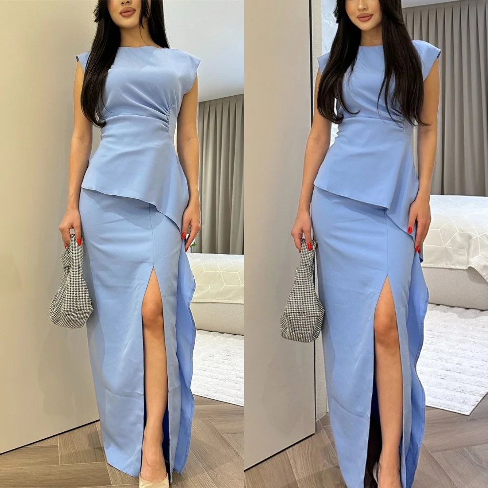 Мягкий синий трикотаж с русалкой по индивидуальному заказу, Vestido De Noche, классические платья с круглым вырезом и короткими рукавами, модные вечерние платья
Мягкий синий трикотаж с русалкой по индивидуальному заказу, Vestido De Noche, классические платья с круглым вырезом и короткими рукавами, модные вечерние платья