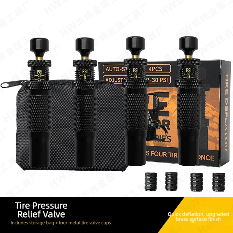 Automatic Tire Deflator Air Pressure Release Valve Portable Off Road 4x4 Tire Deflator Tool for Sand Driving Quick Deflation
Automatic Tire Deflator Air Pressure Release Valve Portable Off Road 4x4 Tire Deflator Tool for Sand Driving Quick Deflation