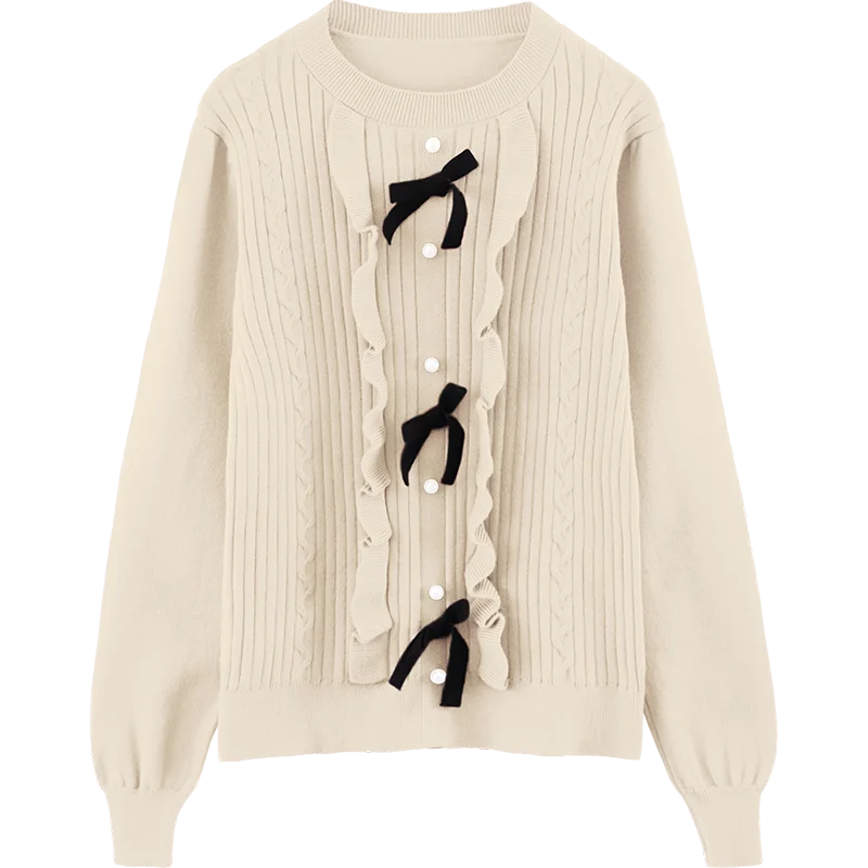 College Style Knitted Cardigan For Women's Autumn Loose Sweater Outerwear Design Sense Niche Korean Style Gentle Top
College Style Knitted Cardigan For Women's Autumn Loose Sweater Outerwear Design Sense Niche Korean Style Gentle Top
