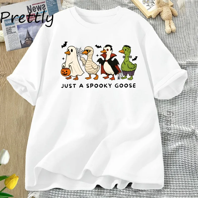 Футболка Just A Spooky Goose на Хэллоуин, забавная футболка с коротким рукавом «Гусь в Хэллоуин», милая футболка ужасов, повседневная осенняя женская и мужская одежда
Футболка Just A Spooky Goose на Хэллоуин, забавная футболка с коротким рукавом «Гусь в Хэллоуин», милая футболка ужасов, повседневная осенняя женская и мужская одежда