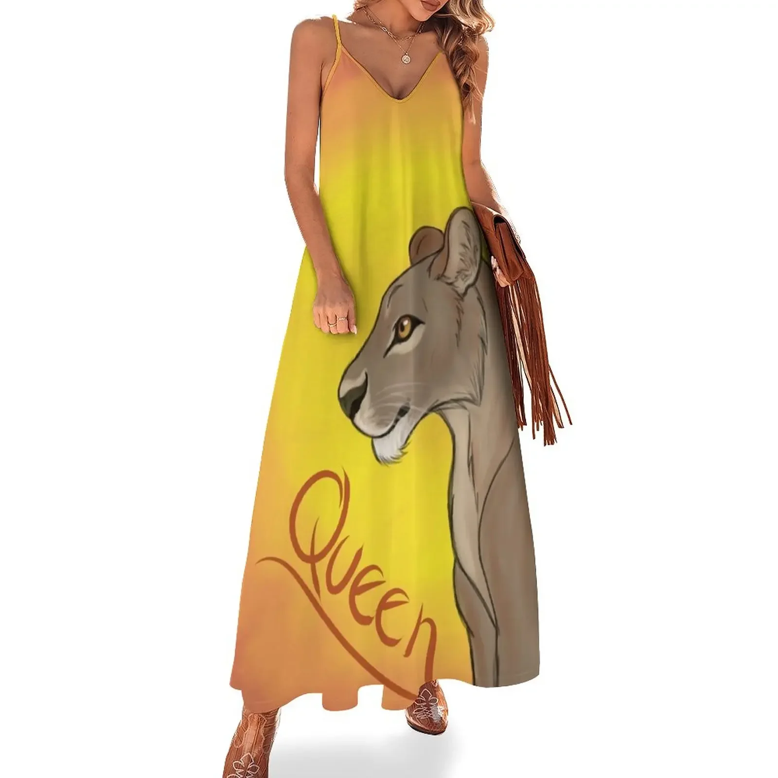 Lioness Queen Sleeveless Dress women's summer jumpsuit elegant guest wedding dress
Lioness Queen Sleeveless Dress women's summer jumpsuit elegant guest wedding dress