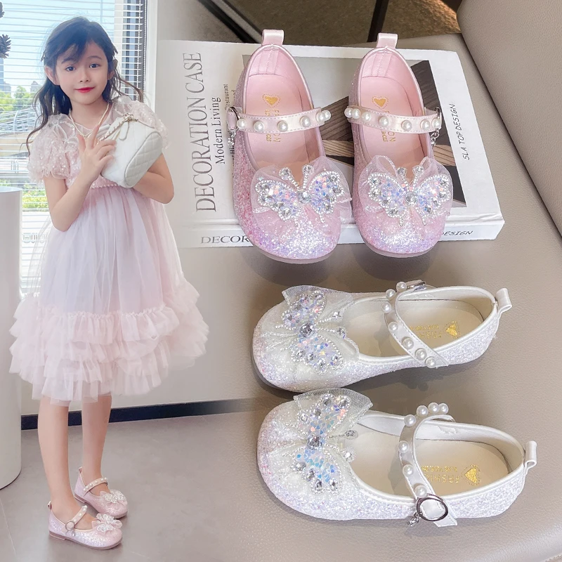 Girls Pearl Butterfly Princess Shoes Summer Kids Shoes Soft Anti-Slip Children Party Dress Shoes for Toddler Girl White Sandals
Girls Pearl Butterfly Princess Shoes Summer Kids Shoes Soft Anti-Slip Children Party Dress Shoes for Toddler Girl White Sandals
