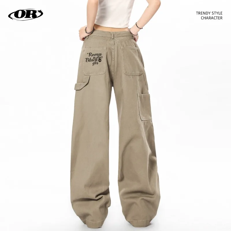 OR FL Retro Staraight Letter Embroidery American Style 100 Cotton Women Cargo Trousers Trendy Brand Baggy Wide Leg Logging Depot
OR FL Retro Staraight Letter Embroidery American Style 100 Cotton Women Cargo Trousers Trendy Brand Baggy Wide Leg Logging Depot