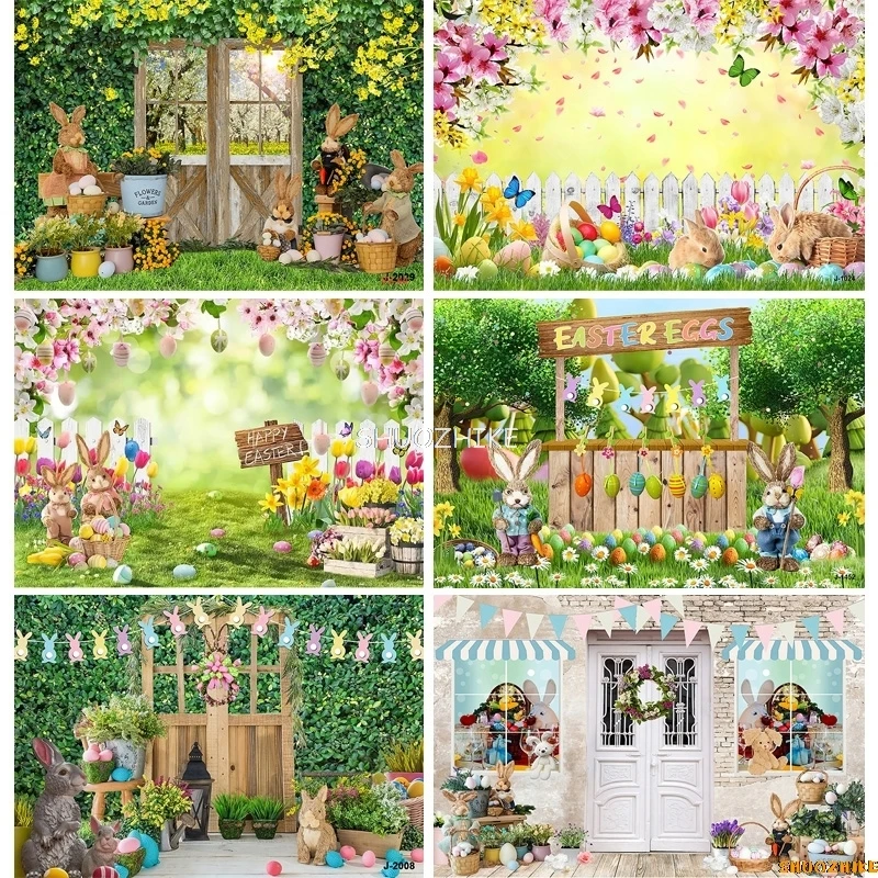 SHUOZHIKE Green Spring Easter Day Photography Backdrops Props Hare Rabbits Colorful Eggs Wood Photo Studio Background VV-11
SHUOZHIKE Green Spring Easter Day Photography Backdrops Props Hare Rabbits Colorful Eggs Wood Photo Studio Background VV-11