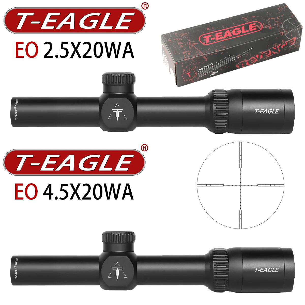Тактическая оптика T-EAGLE EO 2,5X20WA/4,5X20WA, сетка через плечо, короткий прицел, уличный охотничий прицел для планки Пикатинни
Тактическая оптика T-EAGLE EO 2,5X20WA/4,5X20WA, сетка через плечо, короткий прицел, уличный охотничий прицел для планки Пикатинни