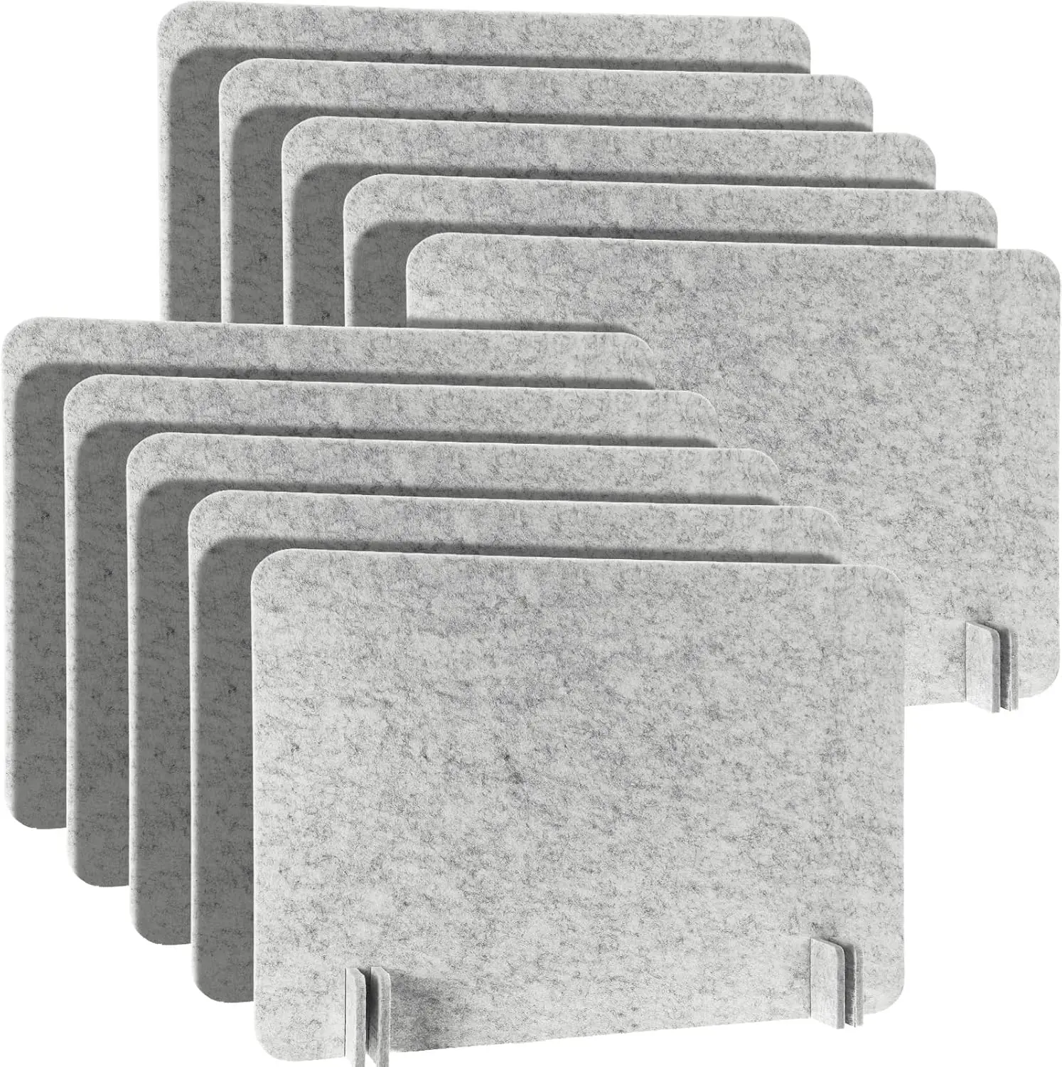Acoustic Freestanding Desk Divider, 16x24 Inch Privacy Panel for Office & Classroom, Noise Reducing, Sliver Gray (10 Pcs)
Acoustic Freestanding Desk Divider, 16x24 Inch Privacy Panel for Office & Classroom, Noise Reducing, Sliver Gray (10 Pcs)