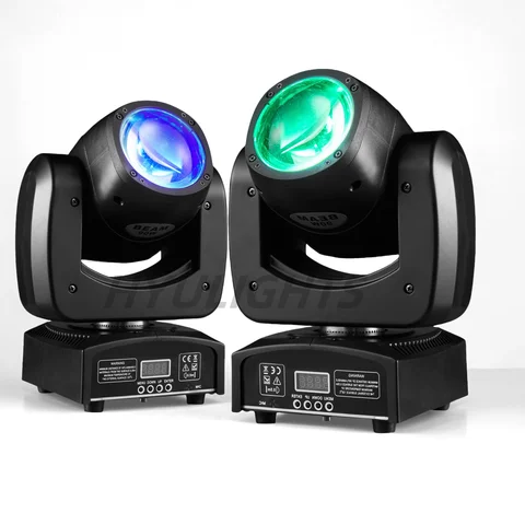 90W 4in1 RGBW Mini Beam Movind Head Lights  Super Bright Spot Light DJ Dmx Control Disco Dj LED Moving Head Lights