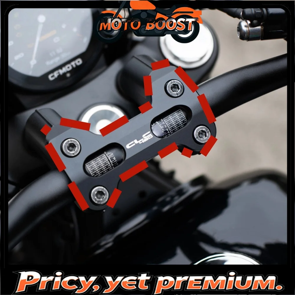 For CFMOTO 450CLC modified handlebar heightening motorcycle faucet handle heightening rearward shift block accessories
For CFMOTO 450CLC modified handlebar heightening motorcycle faucet handle heightening rearward shift block accessories