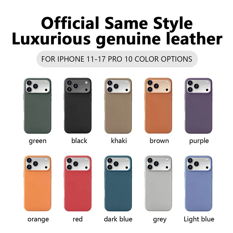 Official Quality Leather Case for Magsafe Magnetic Case for IPhone 17 Pro Max Air 16 15 14 13 Anti-drop Protection Cover Funda
Official Quality Leather Case for Magsafe Magnetic Case for IPhone 17 Pro Max Air 16 15 14 13 Anti-drop Protection Cover Funda