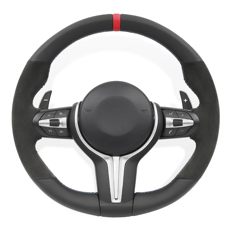M Sport Full Leather Steering Wheel For BMW M3 F30 F15 F16 F20 F21 F25 F26 M5 F10 F11 F06 F07 F12 F13 F01 E90 E90 X5 E70 E87 E60
M Sport Full Leather Steering Wheel For BMW M3 F30 F15 F16 F20 F21 F25 F26 M5 F10 F11 F06 F07 F12 F13 F01 E90 E90 X5 E70 E87 E60