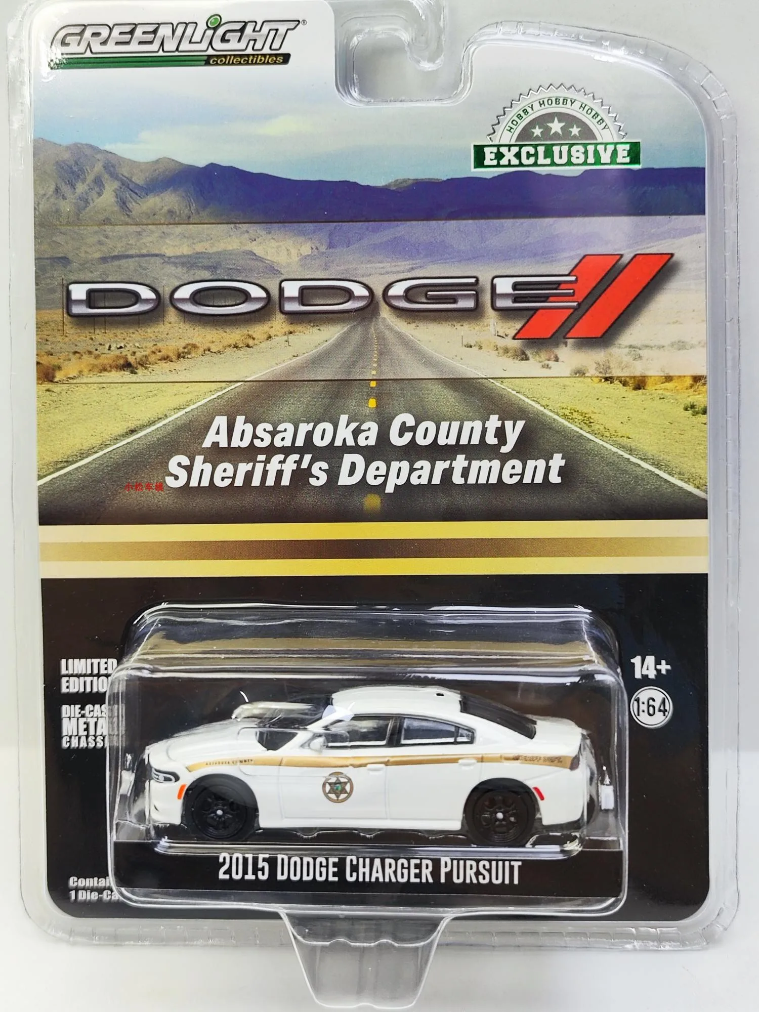 GreenLight 1:64 2015 Dodger Warhorse Chase - Absaroka County Diecast Alloy Car Model Collectible Gift
GreenLight 1:64 2015 Dodger Warhorse Chase - Absaroka County Diecast Alloy Car Model Collectible Gift