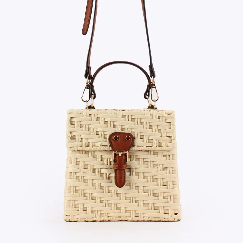 Summer Handwoven Straw Bag Summer Square Box Straw Handbag Fashionable Handheld Small Square Beach Vacation Bag Bolsa Feminina
Summer Handwoven Straw Bag Summer Square Box Straw Handbag Fashionable Handheld Small Square Beach Vacation Bag Bolsa Feminina