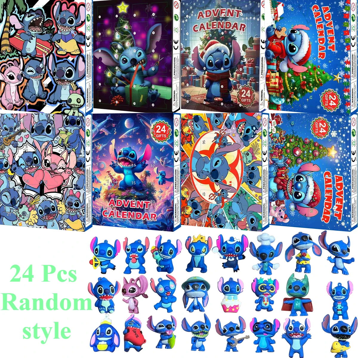 Disney Stitch Blind Box PVC Soft Rubber Figures 24 Day Advent Calendar Decorations Kids Surprise Toys Christmas Countdown
Disney Stitch Blind Box PVC Soft Rubber Figures 24 Day Advent Calendar Decorations Kids Surprise Toys Christmas Countdown