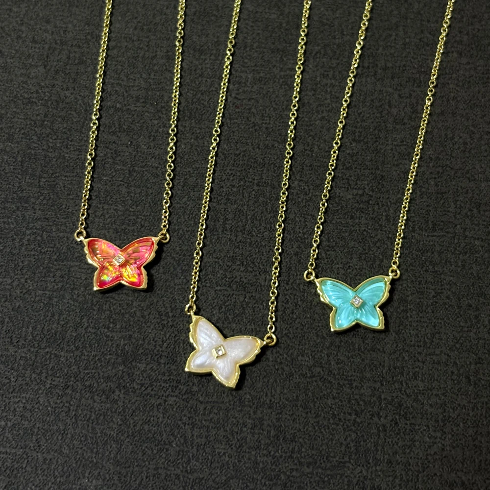 VKVVA Fashion Jewelry Three-colors Optional Butterfly Gold-plated Short Pendant Necklace, Unique Birthday Gift for Women
VKVVA Fashion Jewelry Three-colors Optional Butterfly Gold-plated Short Pendant Necklace, Unique Birthday Gift for Women