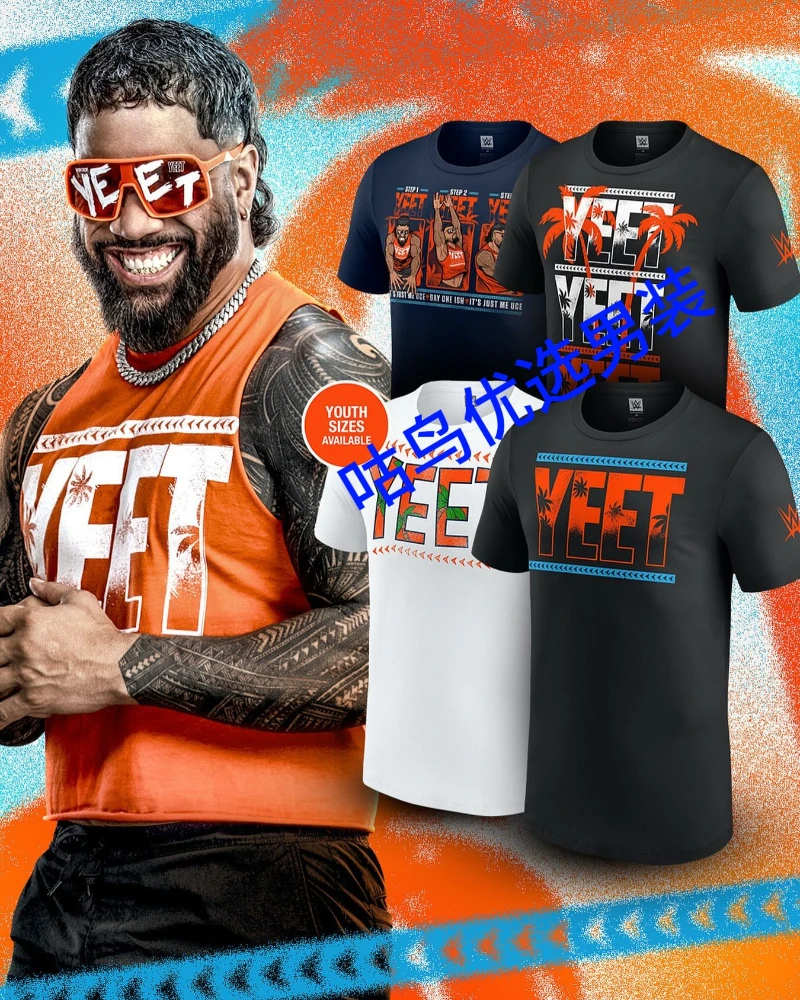 New Women Jey Uso Yeet Cotton T-Shirt Men Women Short Sleeve O-Neck T Shirt Fashion Oversized Gym Clothing Tough Guy Tees Tops
New Women Jey Uso Yeet Cotton T-Shirt Men Women Short Sleeve O-Neck T Shirt Fashion Oversized Gym Clothing Tough Guy Tees Tops