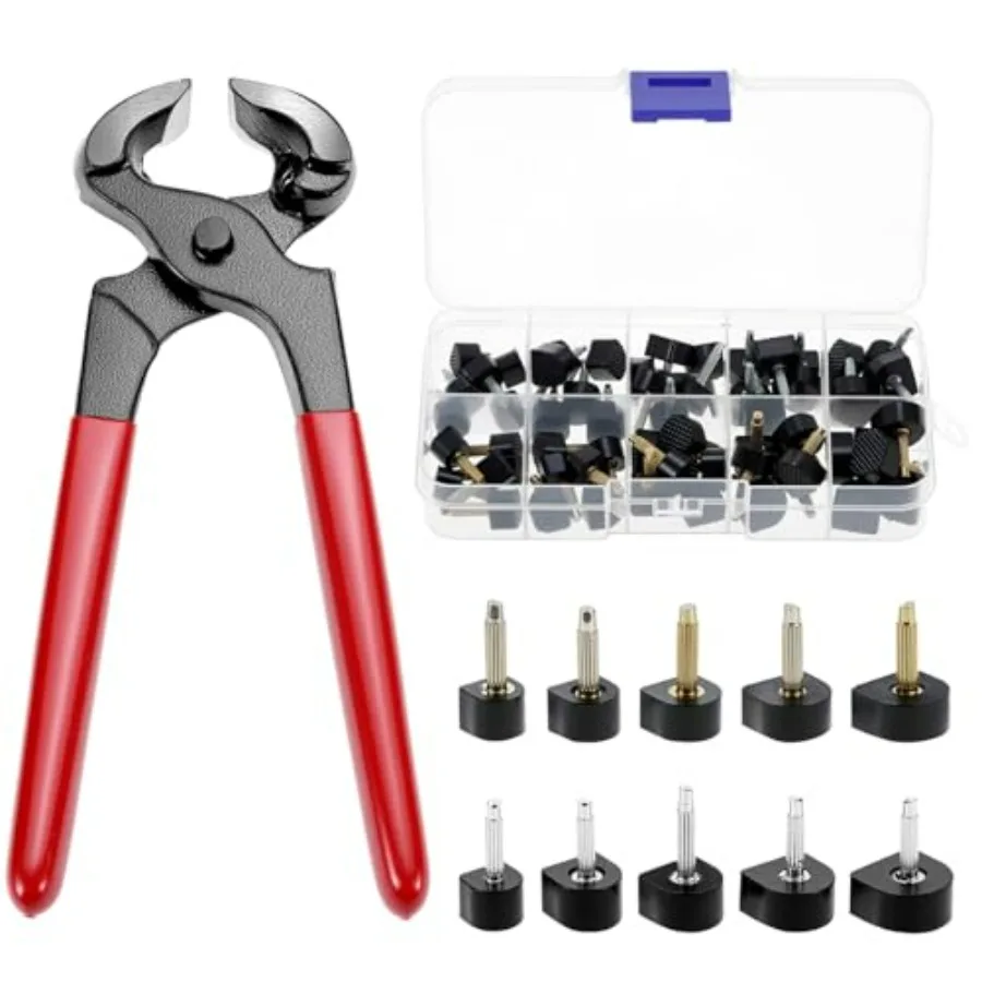 Shoe Heel Repair Kit, 30 Pairs Women's High Heel Shoes Replacement Tips with Plier, 5 sizes 8-12mm
Shoe Heel Repair Kit, 30 Pairs Women's High Heel Shoes Replacement Tips with Plier, 5 sizes 8-12mm
