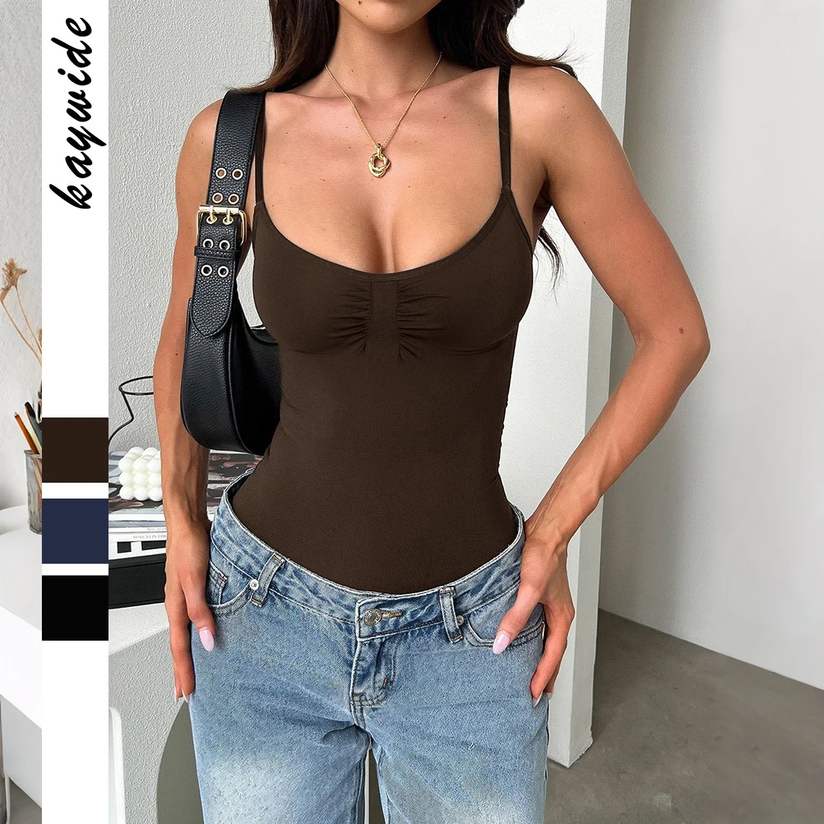 Women's Strap Vest Jumpsuit High Waist A-Line Dr Sexy Ciwalk Polyester Fiber No Brand Registered Trademark
Women's Strap Vest Jumpsuit High Waist A-Line Dr Sexy Ciwalk Polyester Fiber No Brand Registered Trademark