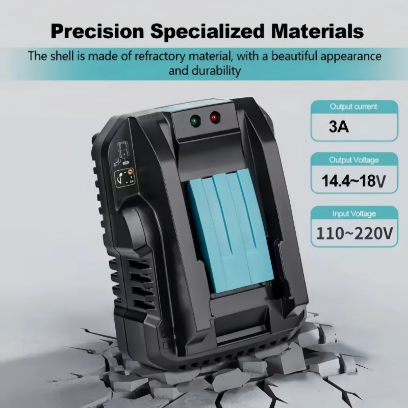 Original Li-ion Battery Charger Quick Charge 18V 14.4V Power Tools Portable Charger US/EU Plug for Makita BL1415 BL1815 BL1830
Original Li-ion Battery Charger Quick Charge 18V 14.4V Power Tools Portable Charger US/EU Plug for Makita BL1415 BL1815 BL1830