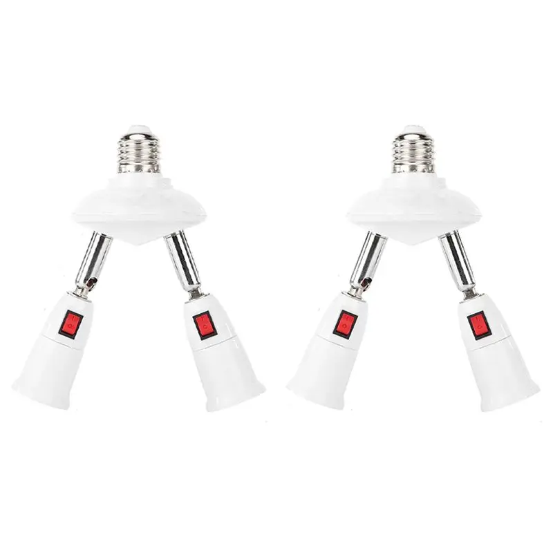 BAAJ-2X 360 Degree Adjustable - 2 In 1 E27 Splitter Socket Adapter. E27 Standard LED Bulb Socket Adapter
BAAJ-2X 360 Degree Adjustable - 2 In 1 E27 Splitter Socket Adapter. E27 Standard LED Bulb Socket Adapter