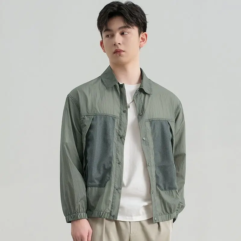 Men Jackets Summer UV Protection Long Sleeve Windproof Sun Protection Solid Color Coat Fishing Jackets Windbreaker W175
Men Jackets Summer UV Protection Long Sleeve Windproof Sun Protection Solid Color Coat Fishing Jackets Windbreaker W175