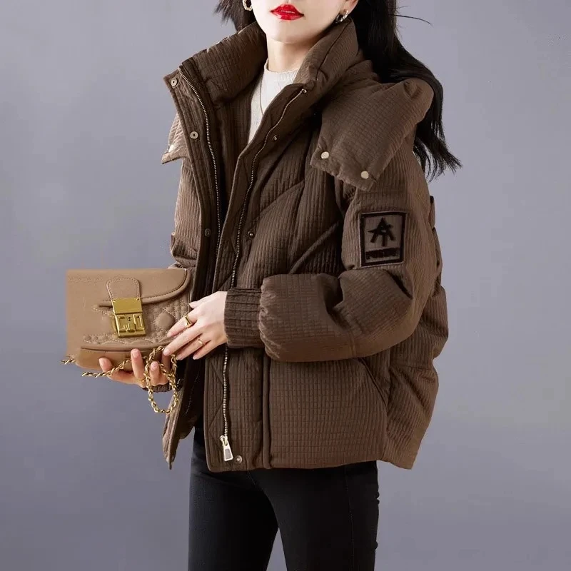 Short Cotton-Padded Coat Womens Winter Jacket Fashion Parkas Versatile Casual LooseOutwear Thicken Hooded Warm Jackets
Short Cotton-Padded Coat Womens Winter Jacket Fashion Parkas Versatile Casual LooseOutwear Thicken Hooded Warm Jackets