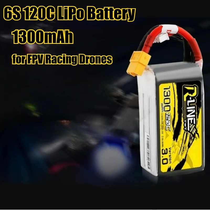 1300mAh 6S 120C LiPo Battery for FPV Racing Drones High-Performance Power Pack Ultra-Lightweight Design & Fast Charging Support
1300mAh 6S 120C LiPo Battery for FPV Racing Drones High-Performance Power Pack Ultra-Lightweight Design & Fast Charging Support
