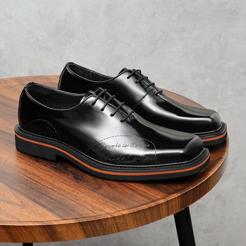 Men's Genuine Leather Vintage Square Toe Shoes Luxury Classic Formal Dress Elegant Gentleman High Quality Black Natural Cowhide
Men's Genuine Leather Vintage Square Toe Shoes Luxury Classic Formal Dress Elegant Gentleman High Quality Black Natural Cowhide
