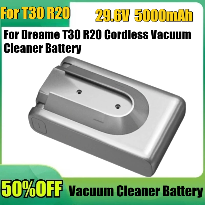 5000mAh 4000mAh Replacement Battery for Dreame T30 R20 Cordless Vacuum Cleaner Rechargeable Removable Cordless Extra Battery
5000mAh 4000mAh Replacement Battery for Dreame T30 R20 Cordless Vacuum Cleaner Rechargeable Removable Cordless Extra Battery