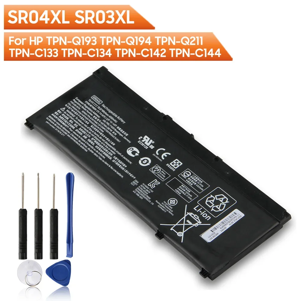 SR04XL SR03XL Replacement Battery For HP 15-CE 15-CB15-DC 15-CX HSTNN-DB7W TPN-Q211 TPN-Q193TPN-C133 Omen 15 Rechargable Battery
SR04XL SR03XL Replacement Battery For HP 15-CE 15-CB15-DC 15-CX HSTNN-DB7W TPN-Q211 TPN-Q193TPN-C133 Omen 15 Rechargable Battery