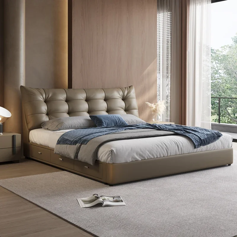 Designer Aesthetics Bed Modern Simple Bedroom Art Italian Minimalist Bedfashion Romantic Princess Sleeping Muebles Furniture
Designer Aesthetics Bed Modern Simple Bedroom Art Italian Minimalist Bedfashion Romantic Princess Sleeping Muebles Furniture