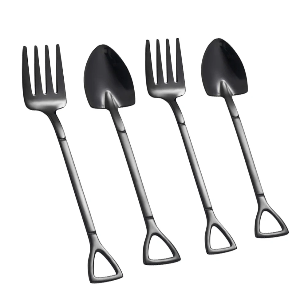 4Pcs Dessert Spoon Stainless Steel Ice Cream Scoop Fruit Fork Creative Kitchen Gadgets Home Bar Cafe Accessories
4Pcs Dessert Spoon Stainless Steel Ice Cream Scoop Fruit Fork Creative Kitchen Gadgets Home Bar Cafe Accessories