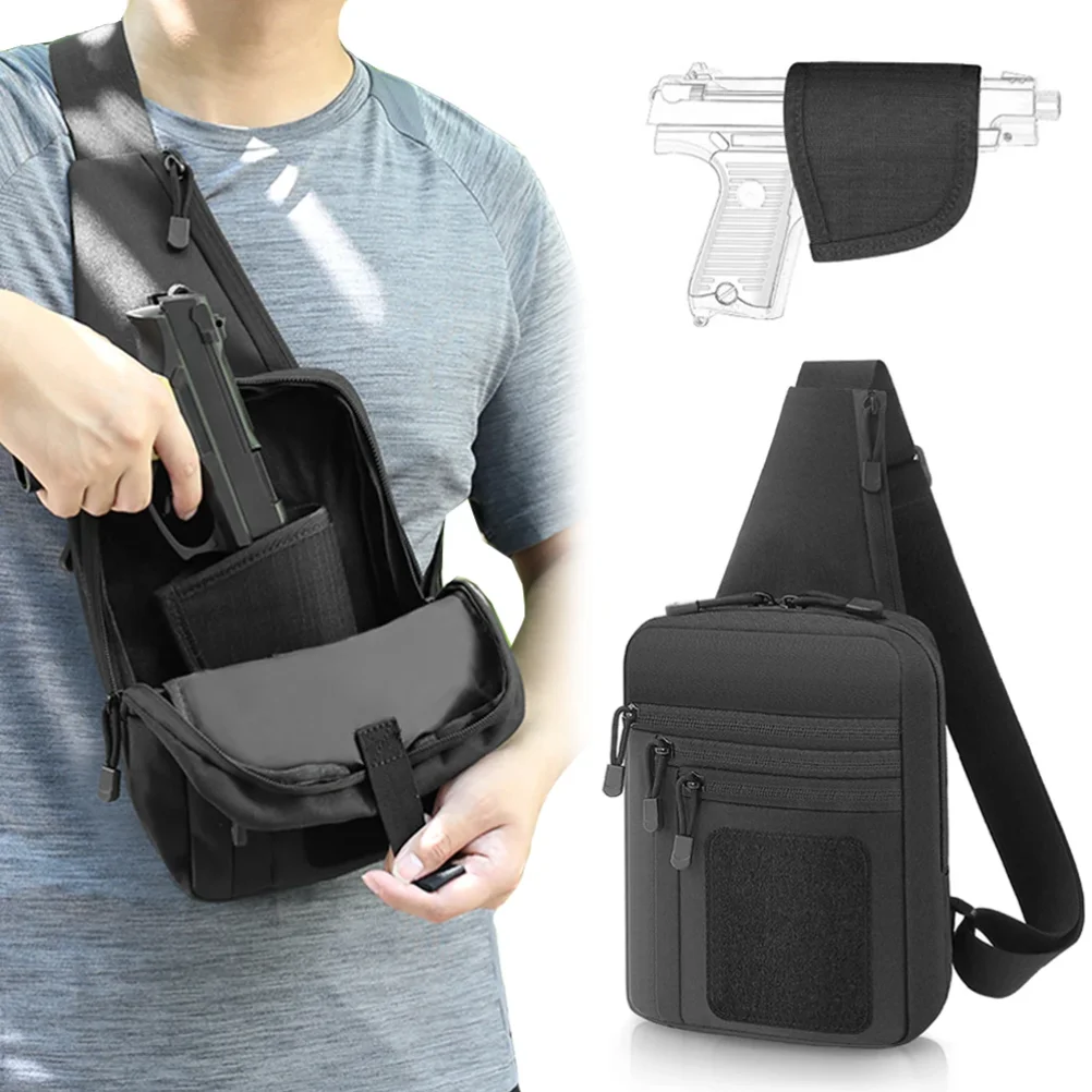 Тактическая сумка для пистолета, скрытая кобура для пистолета, сумка-чехол для хранения пистолета, нагрудная сумка для EDC-инструментов, наплечная сумка для пистолета
Тактическая сумка для пистолета, скрытая кобура для пистолета, сумка-чехол для хранения пистолета, нагрудная сумка для EDC-инструментов, наплечная сумка для пистолета