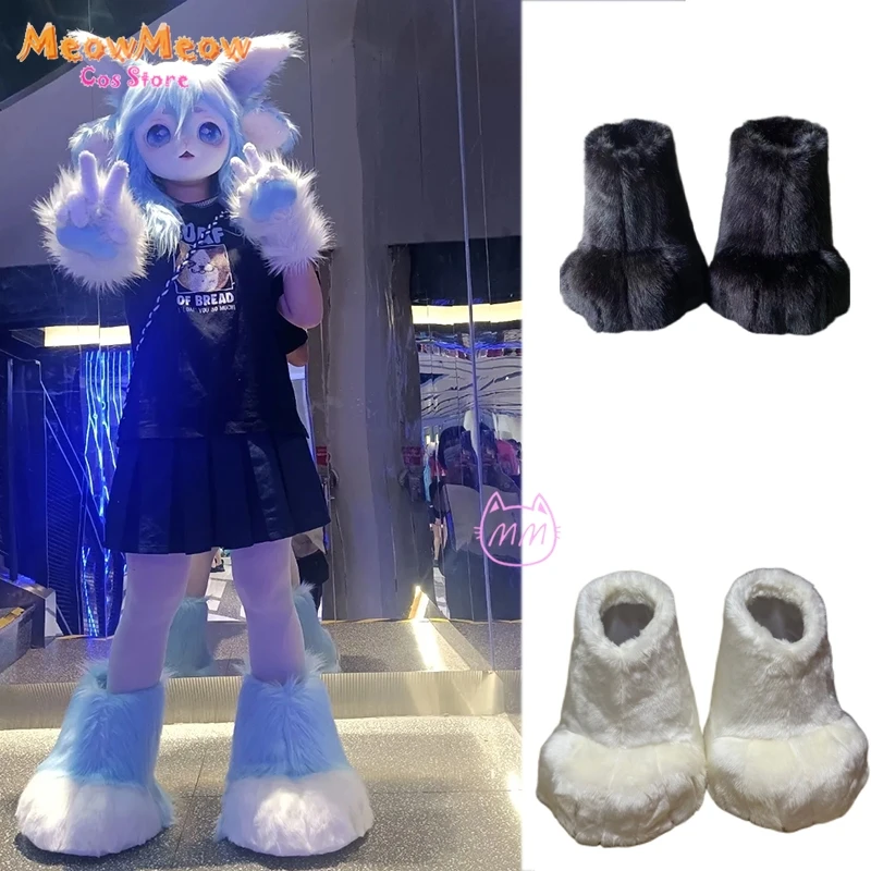 Kig Prop Fursuit Cosplay Paw Shoes Accessories Furry Cosplay Boots Cat Boots Cute Fluffy Halloween Party Cos Wearable Unisex
Kig Prop Fursuit Cosplay Paw Shoes Accessories Furry Cosplay Boots Cat Boots Cute Fluffy Halloween Party Cos Wearable Unisex