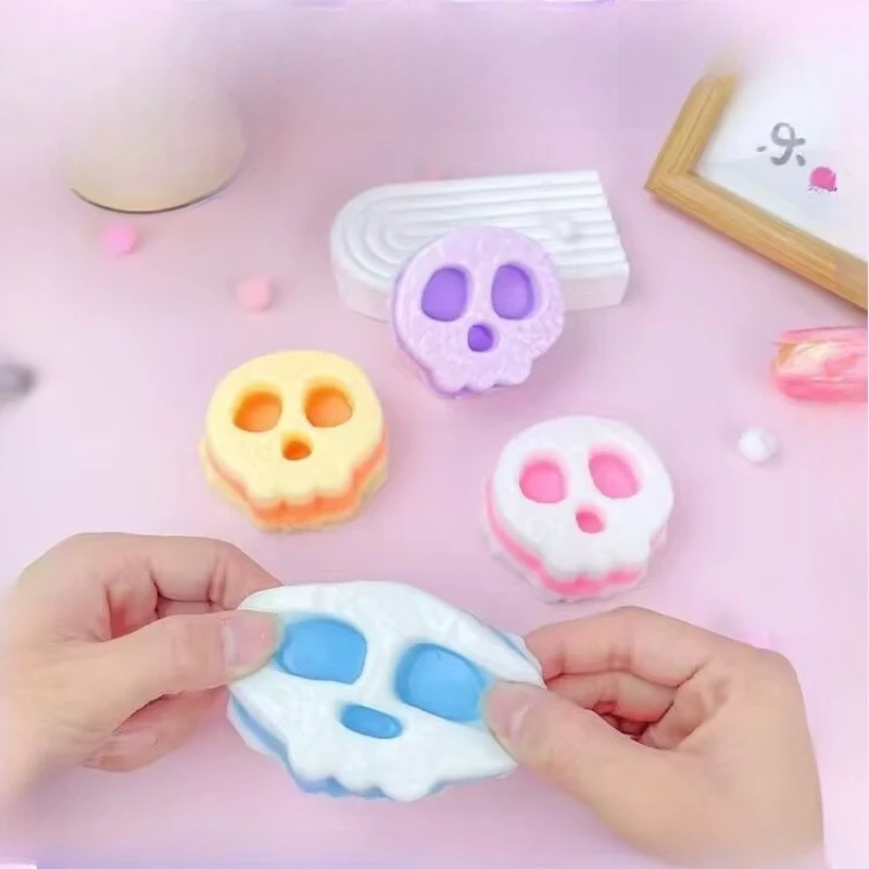 Mini Squish Toy Stress Relief Handmade Sensory Fidgets Halloween Skull Shape TPR Soft Elastic Anti Stress Stretch Squeeze Ball
Mini Squish Toy Stress Relief Handmade Sensory Fidgets Halloween Skull Shape TPR Soft Elastic Anti Stress Stretch Squeeze Ball