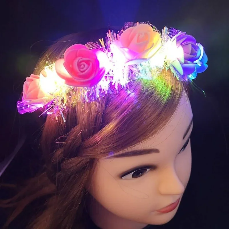 20pcs Silk LED Luminous Flower Wreath Headband Party Bridal Holiday Costume Accessories Women Girls Birthday Wedding Cosplay
20pcs Silk LED Luminous Flower Wreath Headband Party Bridal Holiday Costume Accessories Women Girls Birthday Wedding Cosplay