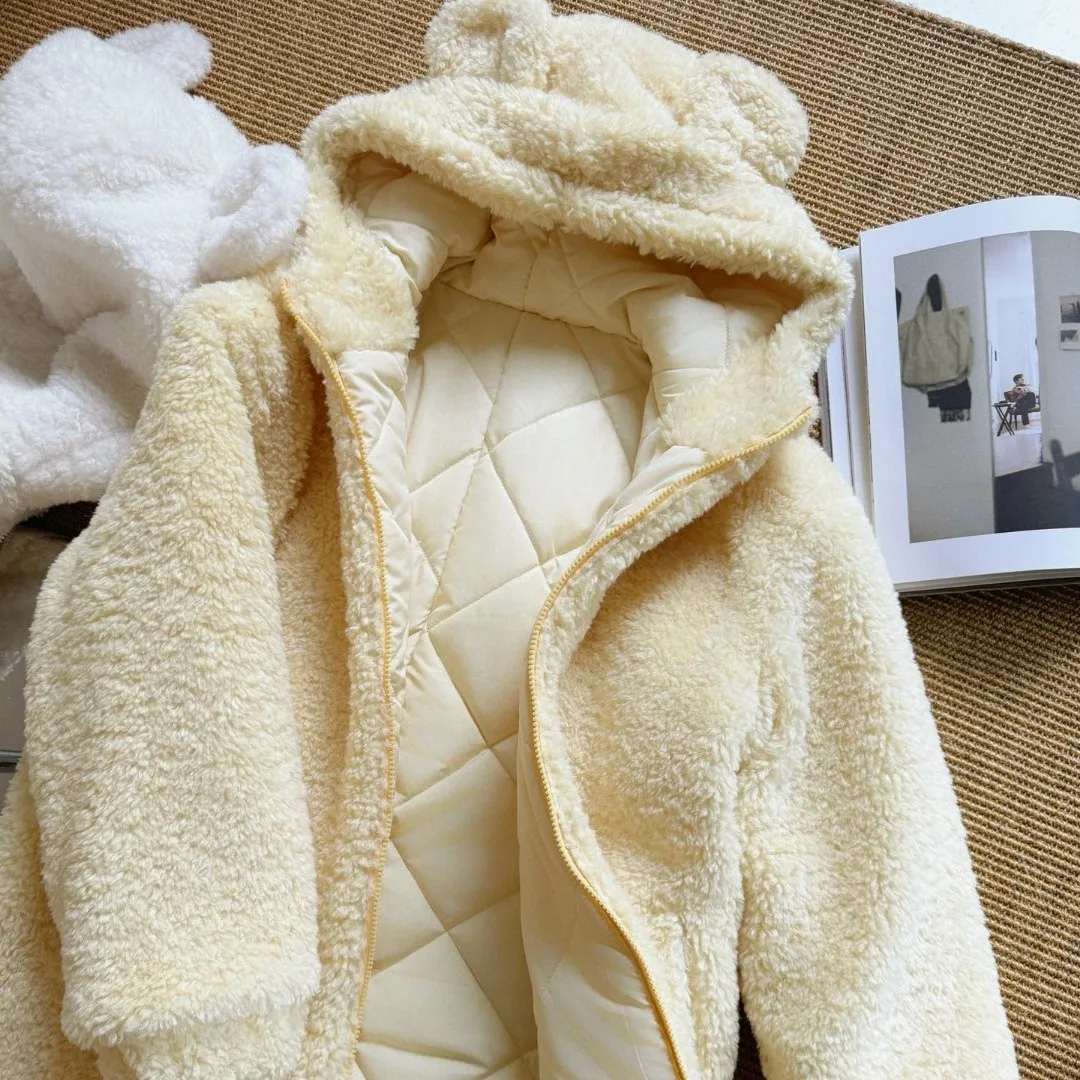 Women Solid Color Hooded Thickened Warm Zipper Jacket Autumn and Winter Long-sleeved Loose Casual Versatile Coats Female Clothes
Women Solid Color Hooded Thickened Warm Zipper Jacket Autumn and Winter Long-sleeved Loose Casual Versatile Coats Female Clothes