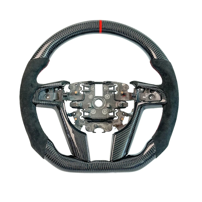 With black carbon fiber red center line perforated leather sports steering wheel suitable for Pontiac Holden G8 VF VE
With black carbon fiber red center line perforated leather sports steering wheel suitable for Pontiac Holden G8 VF VE