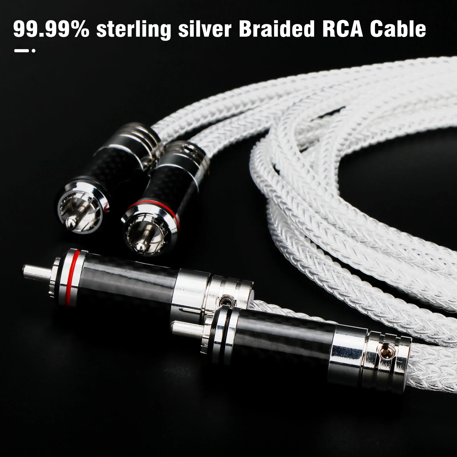 Pair Hifi 16 cores Pure Sliver RCA Audio Interconnect Cable Solid PSS Pure Silver Core Pin Type Rhodium Plated Plug
Pair Hifi 16 cores Pure Sliver RCA Audio Interconnect Cable Solid PSS Pure Silver Core Pin Type Rhodium Plated Plug