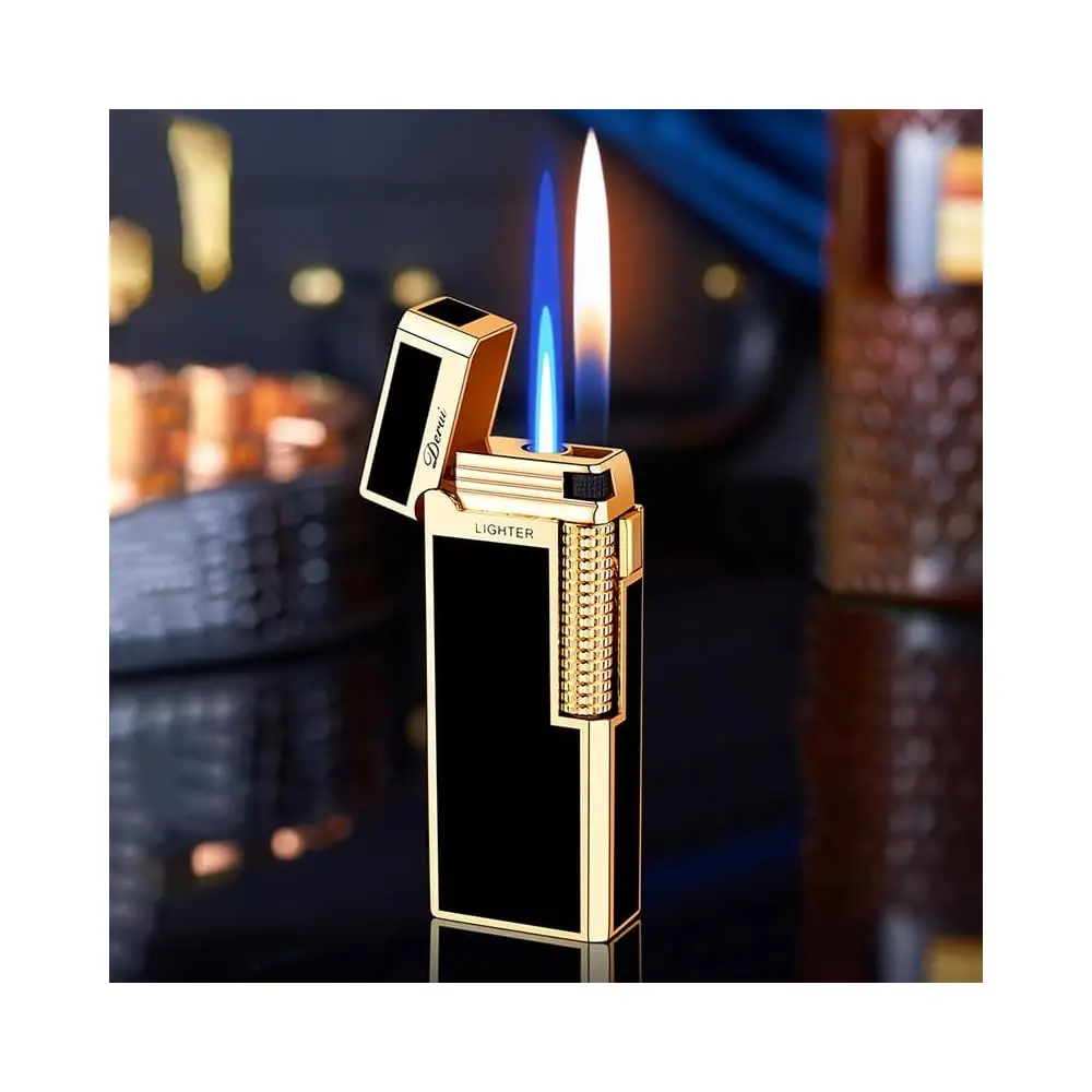 Ailexpress Recommendation - Classic Butane Dual Flame Lighter, Jet Torch Soft Flame 2 in 1 Windproof Refillable Lighter for Men
Ailexpress Recommendation - Classic Butane Dual Flame Lighter, Jet Torch Soft Flame 2 in 1 Windproof Refillable Lighter for Men