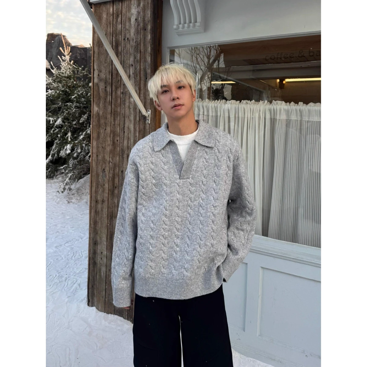 Американский ретро витой трикотажный свитер, мужской зимний тренд, ленивый цвет, базовый слой, пальто
Американский ретро витой трикотажный свитер, мужской зимний тренд, ленивый цвет, базовый слой, пальто