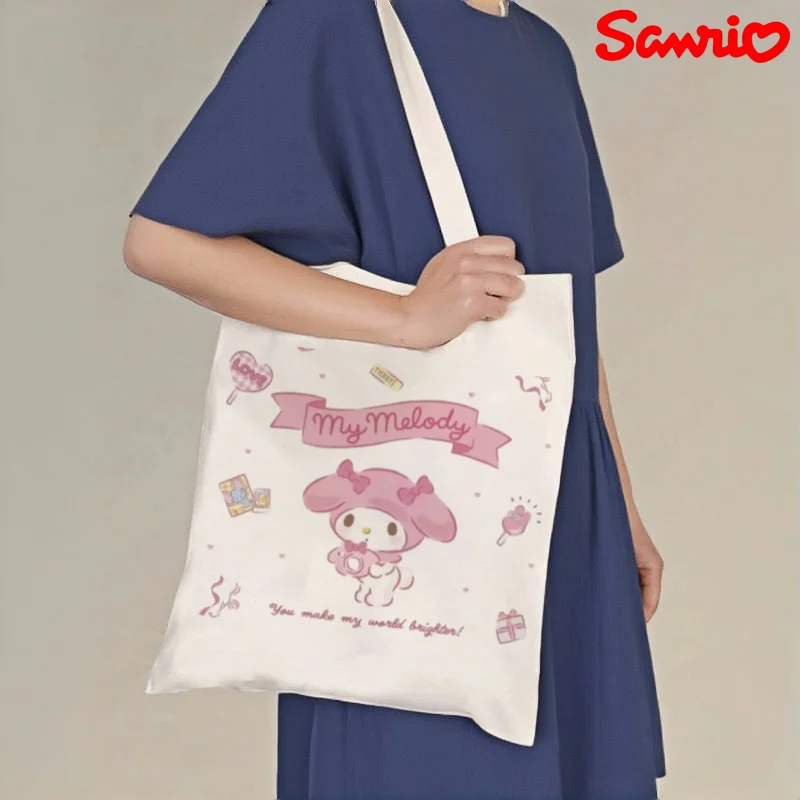 1pc Sanrio My Melody Canvas Tote Bag, Cute Print Casual Shoulder Bag, Eco-friendly Reusable Handbag
1pc Sanrio My Melody Canvas Tote Bag, Cute Print Casual Shoulder Bag, Eco-friendly Reusable Handbag