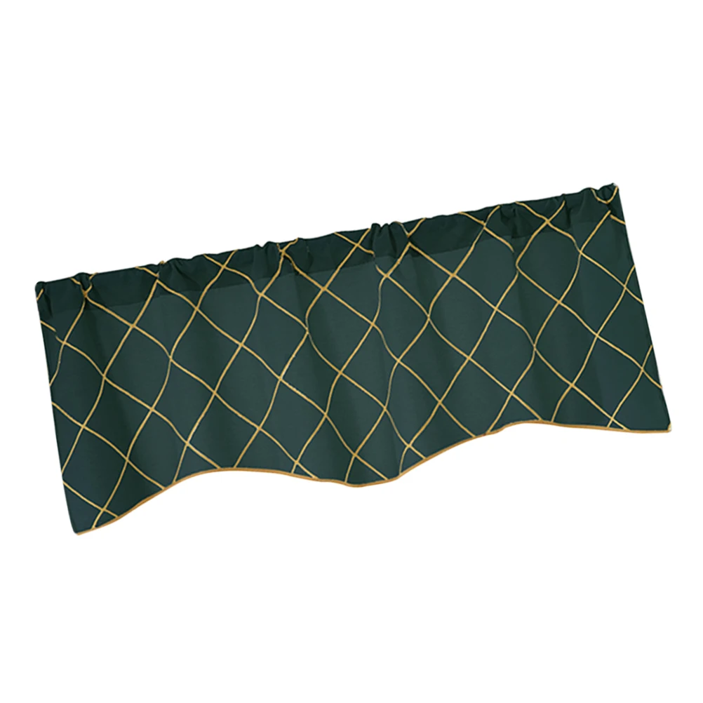 Household Short Curtain Sector Curtain Window Short Curtains for Kitchen Bar Cabinet (Geometric Dark Green Embroidery)
Household Short Curtain Sector Curtain Window Short Curtains for Kitchen Bar Cabinet (Geometric Dark Green Embroidery)