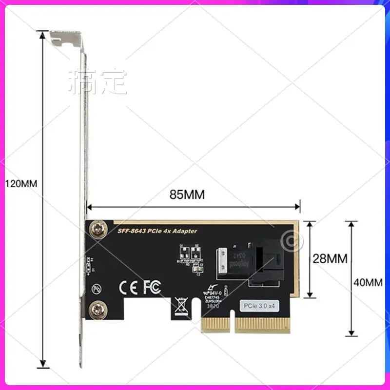 AP-Pcie к U.2 SFF-8643 Gen 3/4 -Lane Card для 2,5-дюймового Nvme SSD с кабелем Mini-Sas (SFF-8643) к U.2 (SFF-8639)
AP-Pcie к U.2 SFF-8643 Gen 3/4 -Lane Card для 2,5-дюймового Nvme SSD с кабелем Mini-Sas (SFF-8643) к U.2 (SFF-8639)